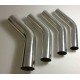 Aluminium weldable 45° elbow outer diameter 90 mm length 140 mm