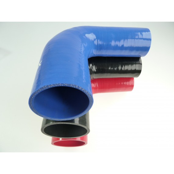 Silicone elbow reducer 90 deg 57 to 60 mm length 125 mm REDOX