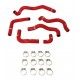 6-hose silicone oil kit LANCIA Delta HF Integrale 2.0 16V Turbo 200 hp 831 1989-1994 (FVMQ inner) — REDOX