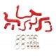 9-hose silicone cooling kit LANCIA Delta HF Integrale 2.0 16V Turbo 200 hp 831 1989-1994 — REDOX