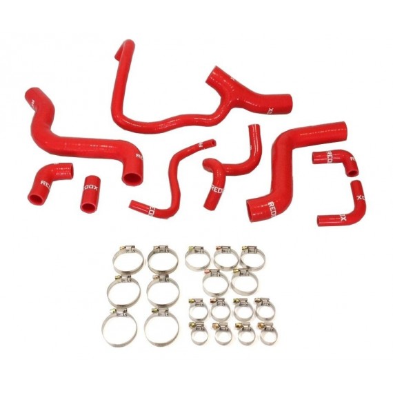 9-hose silicone cooling kit LANCIA Delta HF Integrale 2.0 16V Turbo 200 hp 831 1989-1994 — REDOX