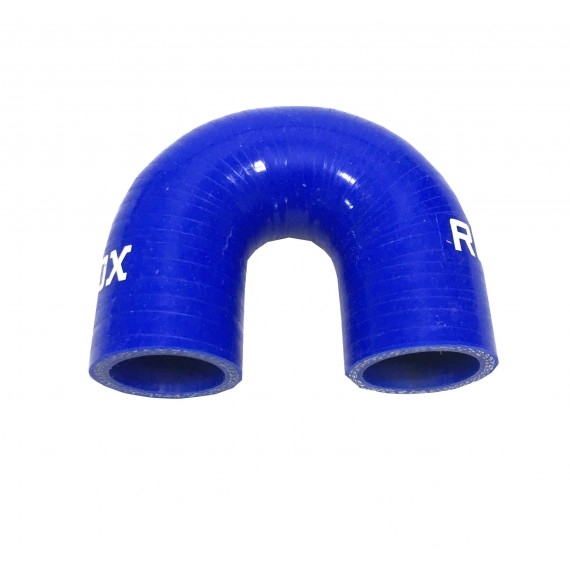 180° silicone bend Ø30 mm radius 33 mm leg length 28 mm
