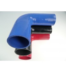 Silicone elbow reducer 90 deg 55 to 65 mm length 125 mm REDOX