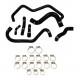 6-hose silicone oil kit PEUGEOT 405 MI16 1.9 16V XU9J4 160 hp 1987-1992 FVMQ inner liner — REDOX