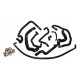10-hose silicone cooling kit PEUGEOT 405 MI16 1.9 16V XU9J4 160 hp 1987-1992 — REDOX