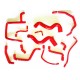 13-hose silicone cooling kit for RENAULT R21 2.0 Turbo - clamps included