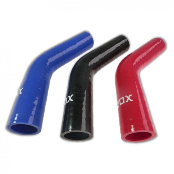 45° silicone elbow hose - 28 mm inner diameter - 100 mm length