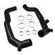 2-hose silicone Ø51 mm turbo intake BMW N54B30 135i 1M 335i FVMQ — REDOX