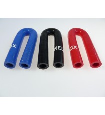 180° silicone elbow hose - 13 mm inner diameter - 100 mm length