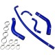 Kit 5 silicone coolant hoses REDOX FORD Capri 1.3 MK1 1969-1973