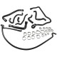 REDOX 9-Piece Silicone Coolant Hose Kit for CITROËN BX 1.7 Turbo Diesel XUD7