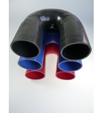 180° silicone elbow hose - 90 mm inner diameter - 125 mm length