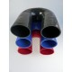 80mm - Coude 180° silicone - REDOX