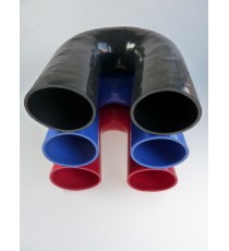 180° silicone elbow hose - 80 mm inner diameter - 125 mm length