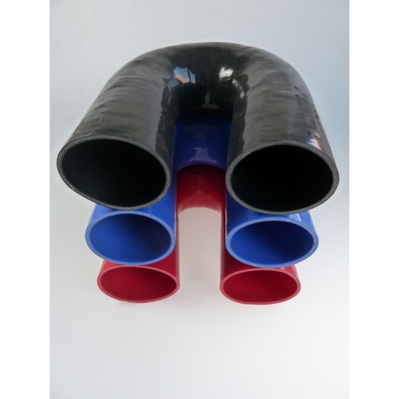 80mm - Coude 180° silicone - REDOX