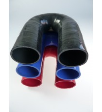 180° silicone elbow hose - 60 mm inner diameter - 125 mm length