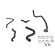 5-hose silicone cooling kit RENAULT Clio I 1.2 RL/RN/RT C3J/E7F 55/60 hp 1991-1995 — REDOX