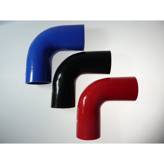 80mm - Coude 90° silicone - REDOX
