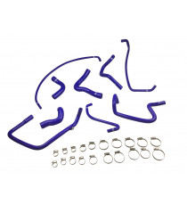 Kit 9 silicone coolant hoses PEUGEOT 205 GTI 1.6 115 hp / 1.9 105-122 hp without oil cooler 1991-1994