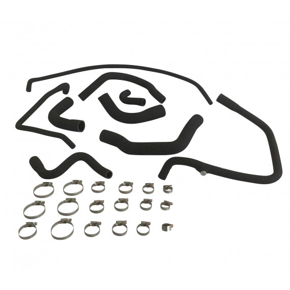 Kit 9 silicone coolant hoses PEUGEOT 205 GTI 1.6 105 hp (1983-1987) / 1.9 130 hp (1987+)