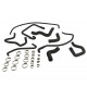 Kit 9 silicone coolant hoses PEUGEOT 205 GTI 1.6 115 hp / 1.9 105-122 hp without oil cooler 1991-1994