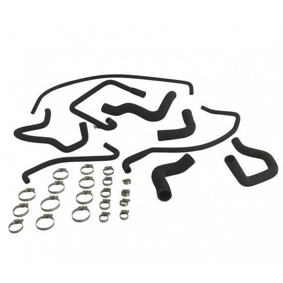 Kit 9 silicone coolant hoses PEUGEOT 205 GTI 1.6 115 hp / 1.9 105-122 hp without oil cooler 1991-1994