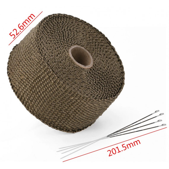 Thermal protection Titanium 45 ° elbow silicone diameter 57-60 mm