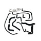 Kit 10 silicone coolant hoses PEUGEOT 205 GTI 1.6 / 1.9 with oil cooler 1984-1990