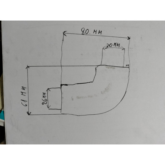  57mm - 45° Elbow Silicone - REDOX