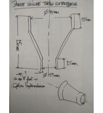 Pattern-made silicone hydrocarbon hose for PORSCHE 930 (1997-2000)