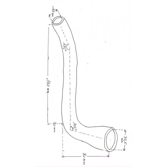  80mm - Couplers Straight Matte Black 76mm - REDOX