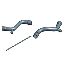 3 boost turbo air silicone hoses kit for MASERATI 3200 GT Phase 2 2001-2002