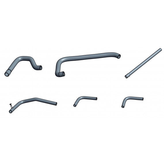 6 silicone water hoses kit for PEUGEOT Super 1600