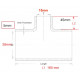 Mercedes Citaro Silicone Heater Hose - T-Junction D28/15/28mm L160mm - OEM Equivalent A0029977274
