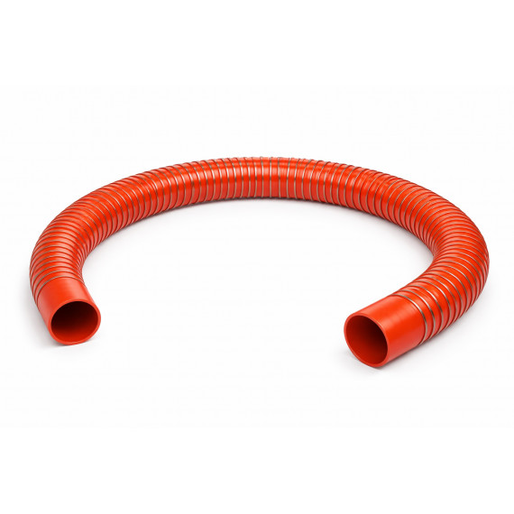Corrugated Silicone Hose Ø80mm x 2m RAL2001 Water Cooling