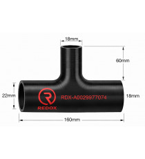 Silicone T-Hose Cooling System Mercedes Citaro Euro6 - A0029977074