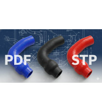 Custom-Made Silicone Hose from 3D File/Drawing