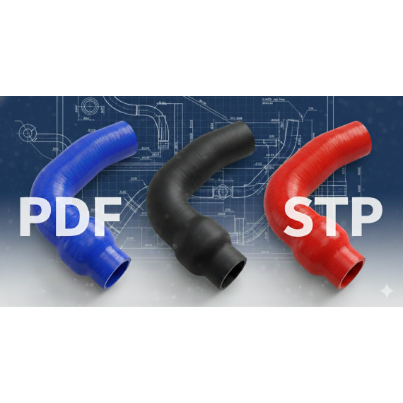 Custom-Made Silicone Hose from 3D File/Drawing