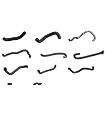 Complete 11-piece silicone hose kit for CITROËN C25 2.5D engine cooling system