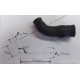 45° reducer elbow 8-13mm L 24x56mm VMQ / polyester 3-ply silicone 4mm black