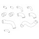 boost turbo air silicone hose for MASERATI Ghibli 2.0 2.8 284cv 306cv 1992-1997