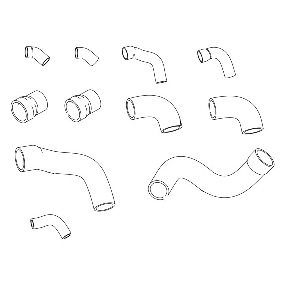 boost turbo air silicone hose for MASERATI Ghibli 2.0 2.8 284cv 306cv 1992-1997