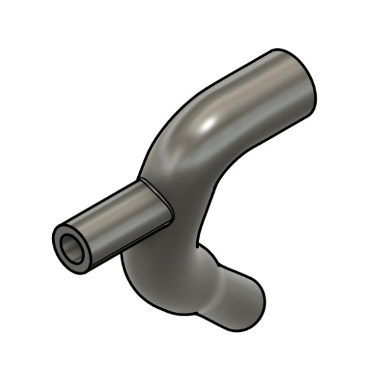 Radiator-Pump silicone hose