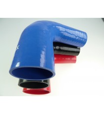 90° silicone reducer - 51-76 mm inner diameters - 125 mm length