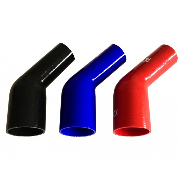 45° silicone reducer - 63-76 mm inner diameters - 125 mm length