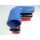90° silicone reducer - 32-35 mm inner diameters - 100 mm length