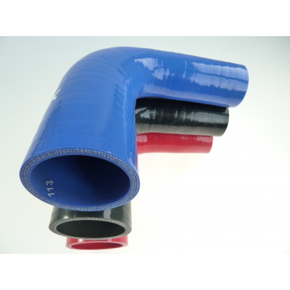 90° silicone reducer - 25-38 mm inner diameters - 100 mm length