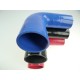 90° silicone reducer - 60-63 mm inner diameters - 125 mm length