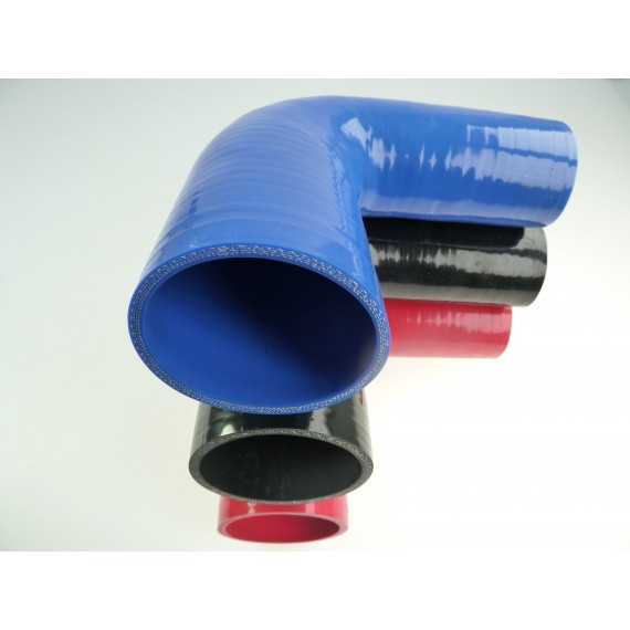 90° silicone reducer - 60-63 mm inner diameters - 125 mm length