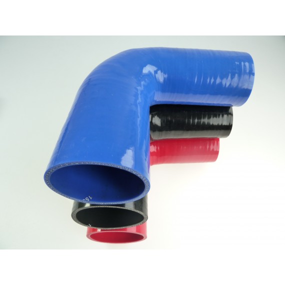 90° silicone reducer - 60-70 mm inner diameters - 125 mm length